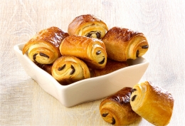 10 Mini-pains au chocolat, crus, au beurre