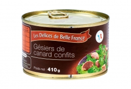 Gésiers de canard confits