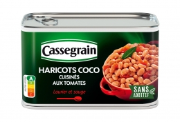 Haricots coco cuisinés aux tomates boîte 1/2