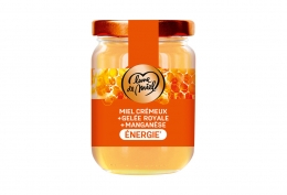 Miel crémeux + gelée royale + manganèse