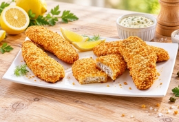 5 Portions de filets de colin d'Alaska panées aux céréales