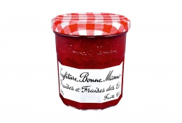 Confiture de fraises et fraises des bois