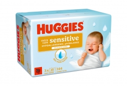 3 paquets de 48 lingettes Extra care sensitive