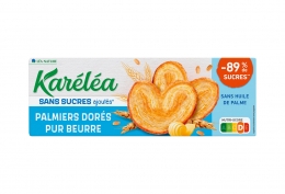 Palmiers dorés sans sucres ajoutés