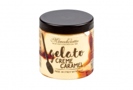 Glace caramel, sauce au caramel