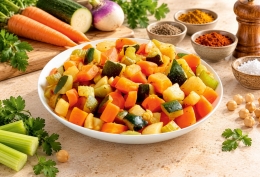 Légumes pour couscous avec sauce
