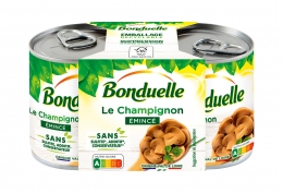 Lot de 2 boîtes 1/4 de champignons de Paris émincés