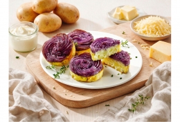 4 Ecrasés de pommes de terre et vitelottes
