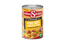 Porc rôti pommes de terre et sauce moutarde