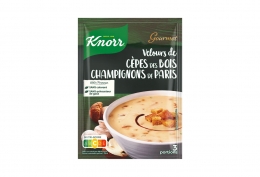 Velours de cèpes des bois et champignons de Paris