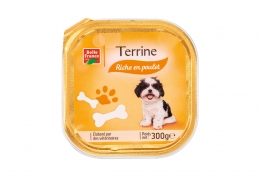 Lot de 3 barquettes de terrine pour chien