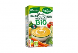 Velouté de légumes du potager à la crème fraîche